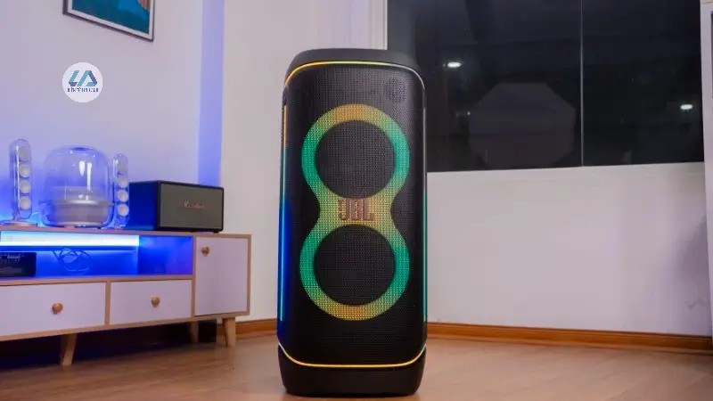 Thiết kế loa JBL PartyBox 720 mang phong cách của dòng loa PartyBox đặc trưng