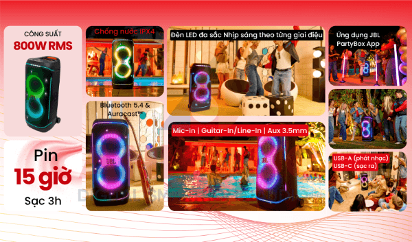 Những lý do nên chọn mua JBL PartyBox 720