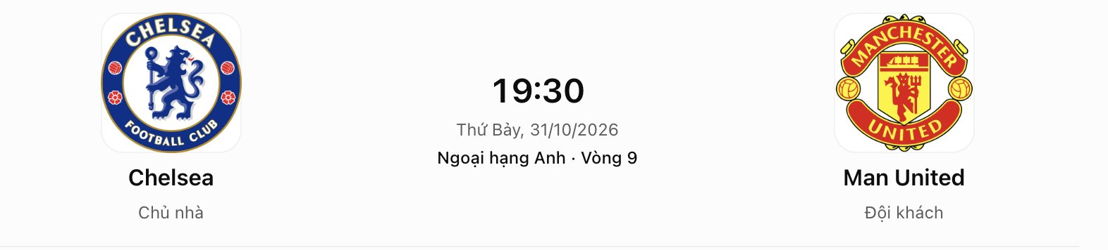 Trận Chelsea - Manchester United diễn ra tại Stamford Bridge, sân nhà của Chelsea