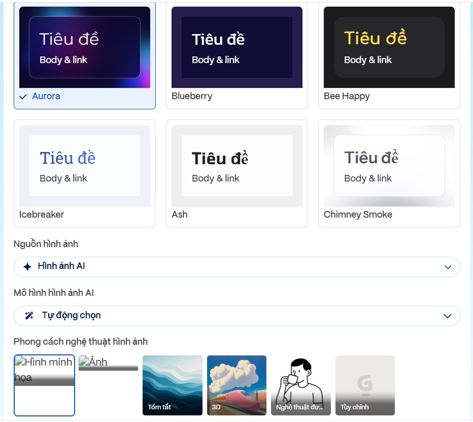 Lựa chọn phong cách thiết kế bài thuyết trình phù hợp với bạn