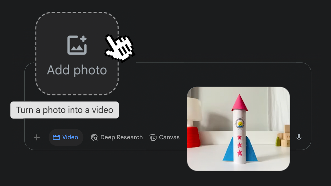 Cung cấp video, h&igrave;nh ảnh đầu v&agrave;o để Gemini Omni tham chiếu