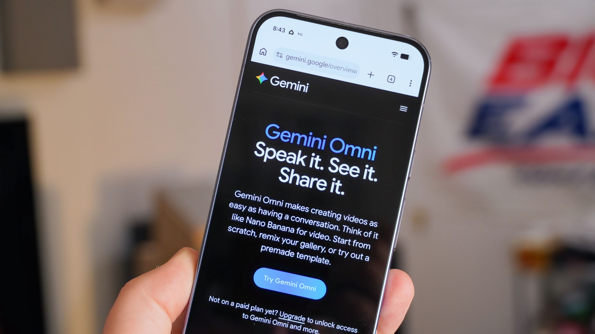 Google cho ph&eacute;p sử dụng app Gemini Omni tr&ecirc;n điện thoại