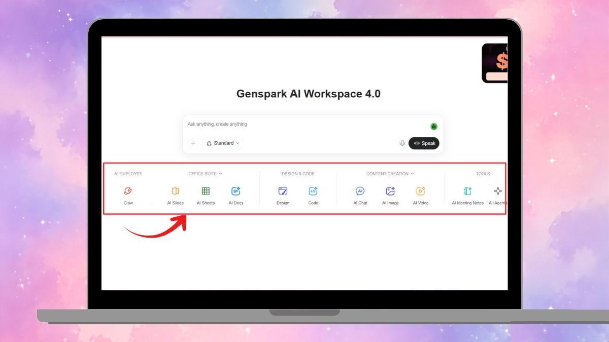 Genspark AI trang bị bộ công cụ chuyên biệt phong phú