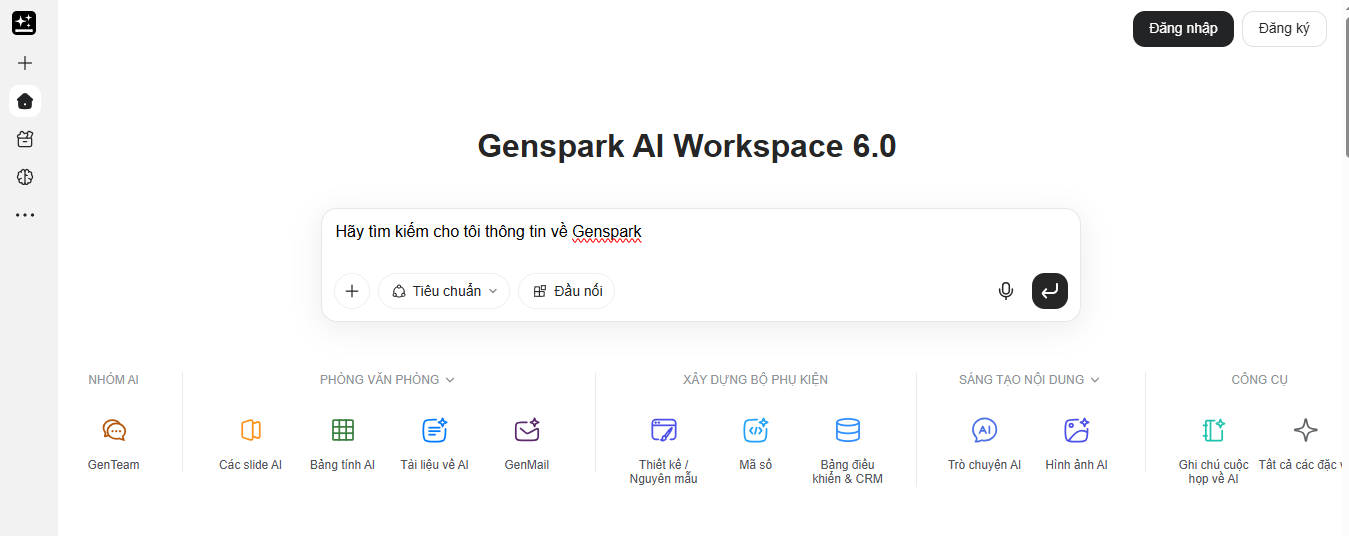 Genspark AI có hỗ trợ tìm kiếm và làm việc bằng tiếng Việt