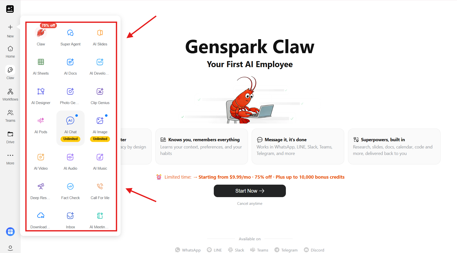 Genspark cũng có giao diện thân thiện, khá dễ dùng