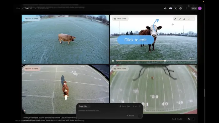 Người d&ugrave;ng c&oacute; thể tạo h&igrave;nh ảnh ngay tr&ecirc;n Google Flow v&agrave; biến h&igrave;nh ảnh tĩnh th&agrave;nh video