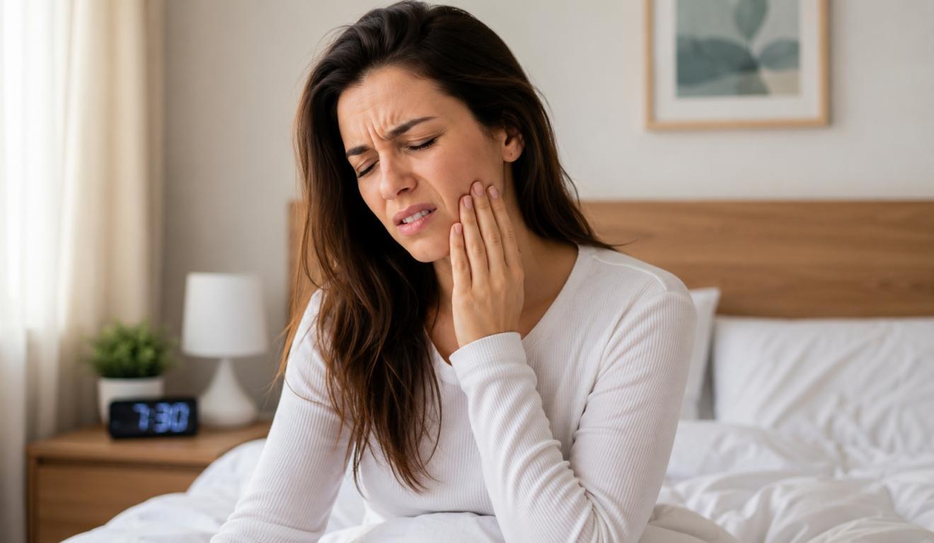 Giấc mơ rụng răng đôi khi xuất hiện cùng cảm giác căng hàm, ê buốt hoặc khó chịu ở răng sau khi ngủ dậy