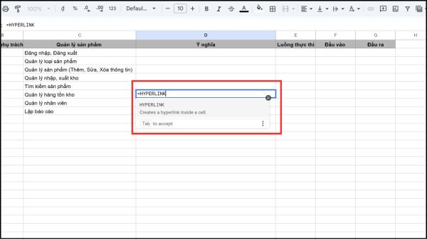 Một số lưu ý khi sử dụng hàm HYPERLINK trong Excel
