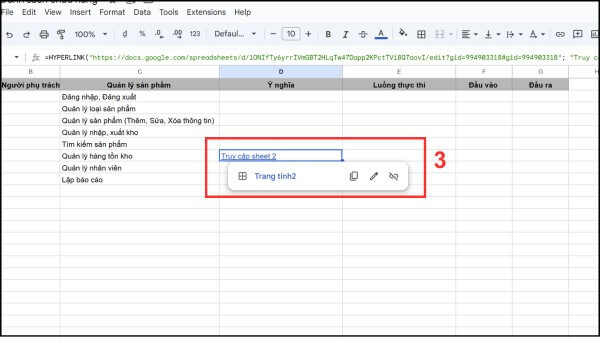 Cách sử dụng URL của trang tính hoặc liên kết đến vị trí cụ thể 