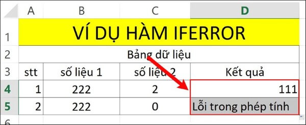Nhấn Enter để nhận kết quả