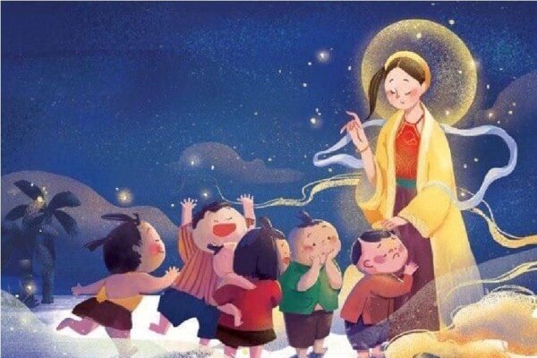 Chọn hình nền Chị Hằng và chú Cuội