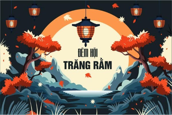 Chọn hình nền đèn lồng  đặc trưng của mùa Trung thu
