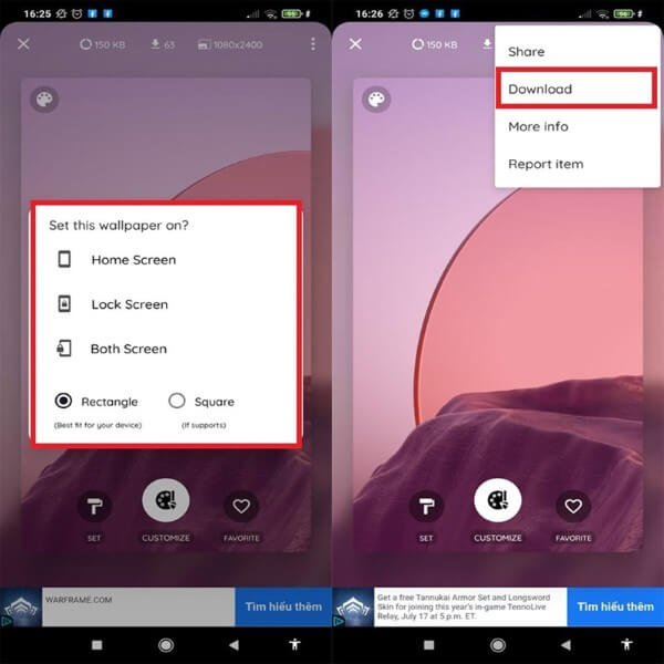 Cách cài đặt hình nền Trung thu trên điện thoại Android