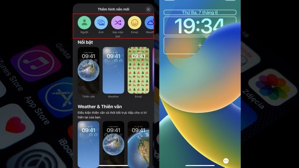 Lưu ảnh vào ứng dụng Ảnh trên iPhone rồi chọn làm hình nền 