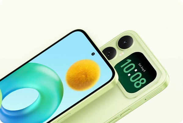 Cụm camera sau của HONOR X5ds được bố trí ngay cạnh màn hình phụ, giúp người dùng dễ dàng quan sát và căn chỉnh khung hình khi selfie bằng camera chính