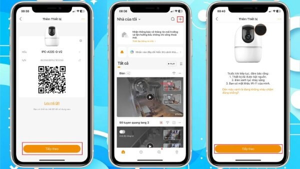 Các bước thêm camera Imou vào tài khoản mới