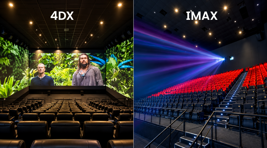 IMAX phù hợp với người ưu tiên chất lượng hình ảnh, còn 4DX thiên về trải nghiệm nhập vai.