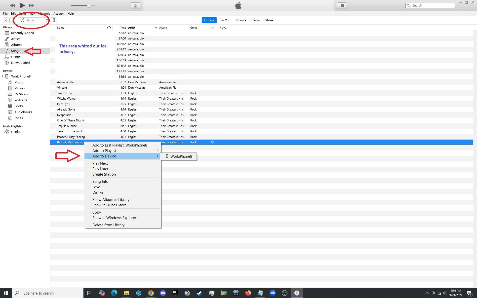 Với Windows, người dùng có thể nhập MP3 vào ứng dụng Apple Music, sau đó sử dụng Apple Devices để đồng bộ nhạc sang iPhone