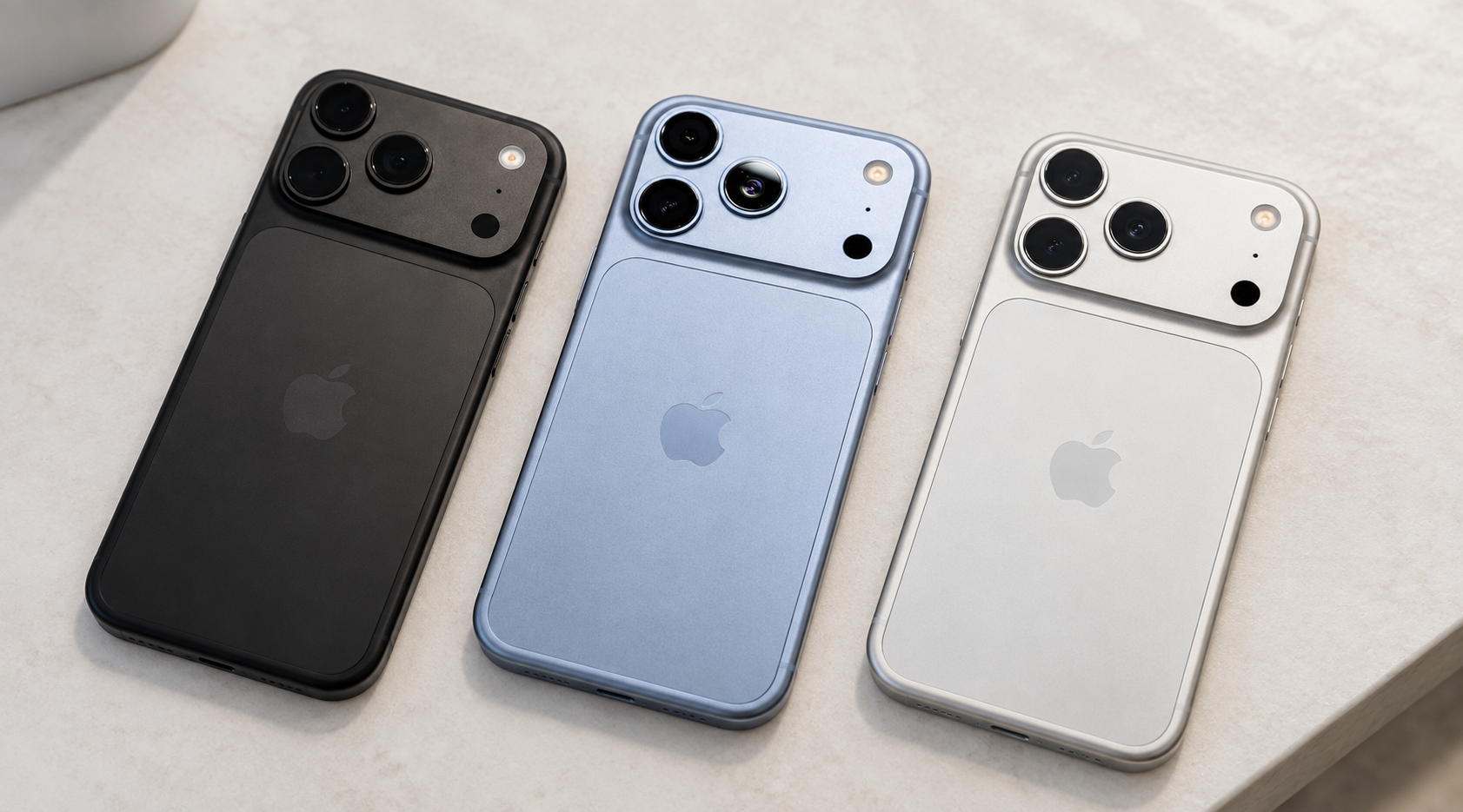 Black, Silver và Glacier đều là những màu iPhone 18 Pro Max phù hợp với người mệnh Thủy.