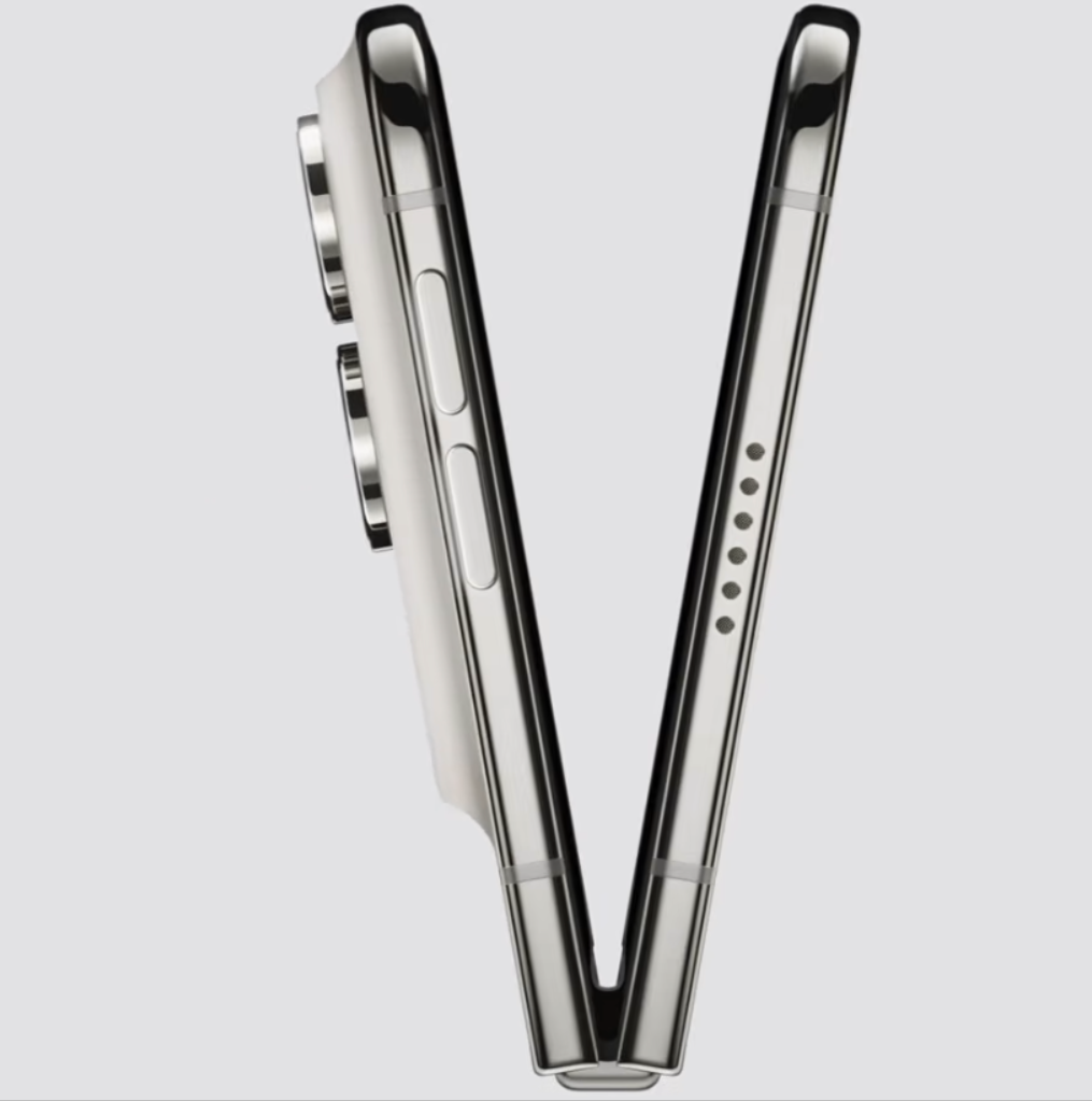 iPhone Duo sử dụng bản lề làm từ Liquid Metal