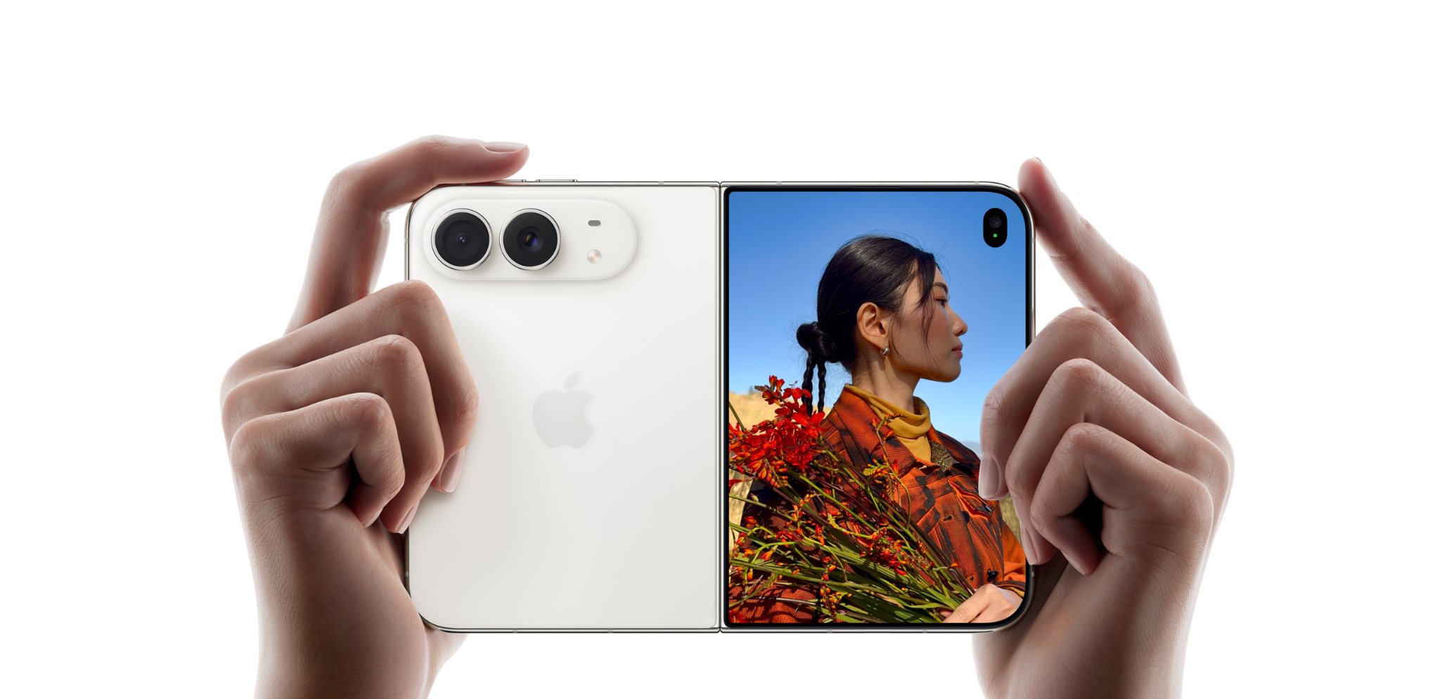 Màn hình ngoài của iPhone Duo được bảo vệ bởi Ceramic Shield 2, chống trầy xước, giảm chói và phản chiếu ánh sáng tốt hơn