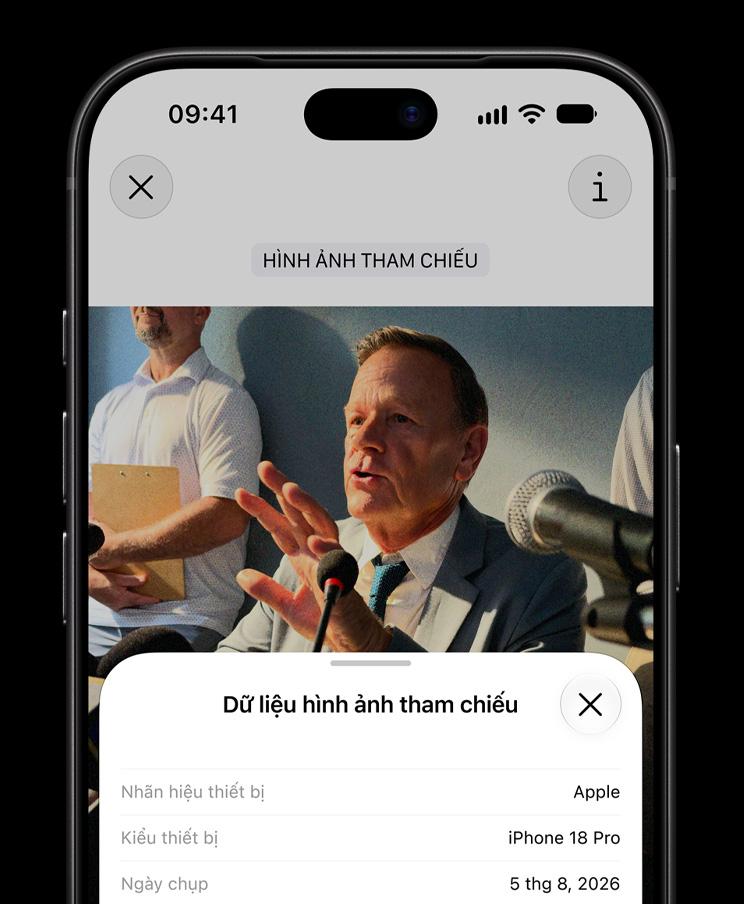 Apple Reference Image trên iPhone 18 Pro Max