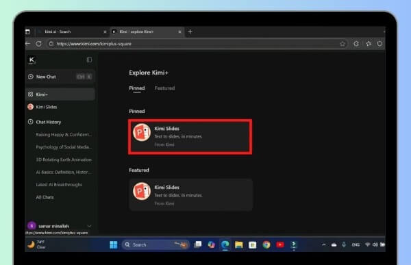 Chọn Kimi Slides