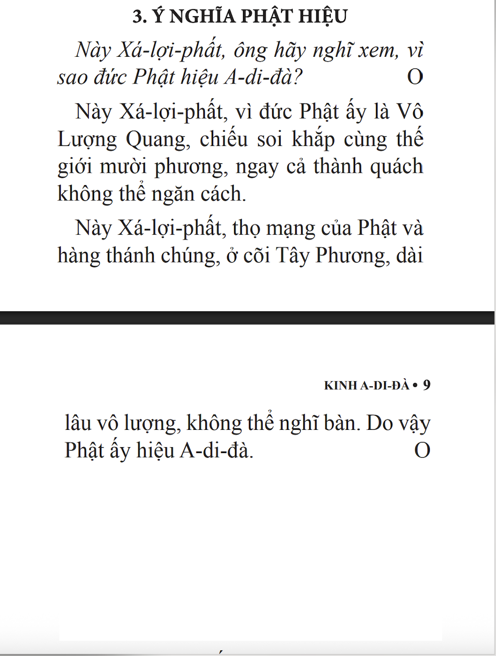 Ý nghĩa phật hiệu Kinh A Di Đà