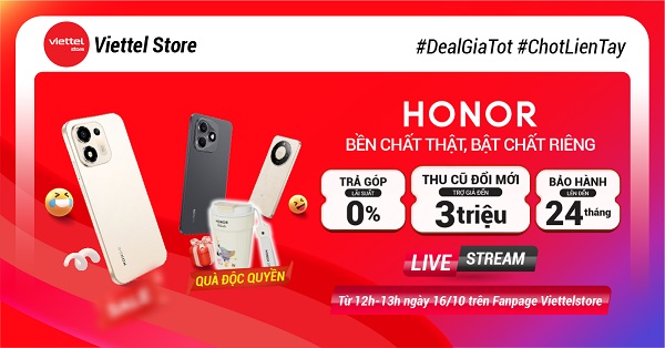 Livestream HONOR: Bền chất thật, bật chất riêng