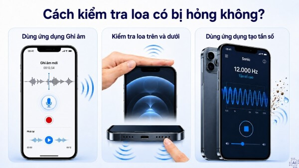 Một số cách kiểm tra loa iPhone 12 Pro Max có đang bị hỏng không
