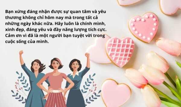 Những lời chúc 20/10 cho bạn bè ngắn gọn đáng yêu