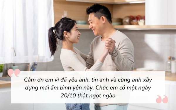 Những lời chúc nhân ngày 20/10 dành cho người yêu ngọt ngào và lãng mạn