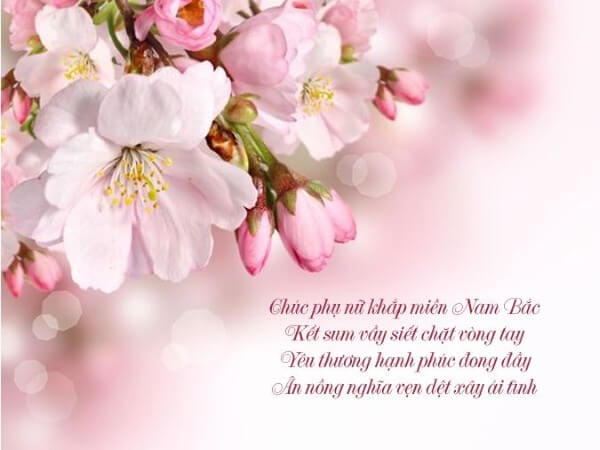 Những lời chúc 20/10 bằng thơ ý nghĩa