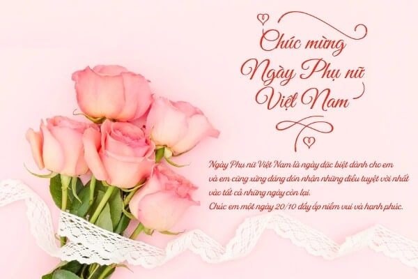 Một số lời chúc 20 10 ý nghĩa nhất dành cho người yêu