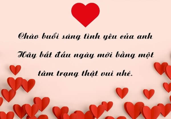 Những câu chúc buổi sáng ngọt ngào gửi tới người yêu