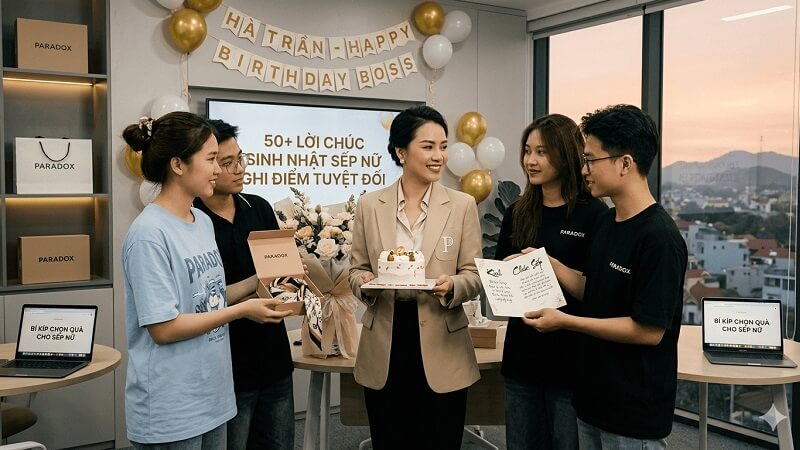 Những lời chúc sinh nhật sếp nữ lịch sự và chuyên nghiệp