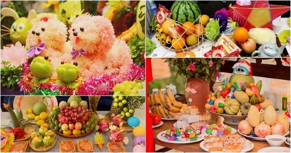 Đặc trưng mâm ngũ quả Trung thu ba miền