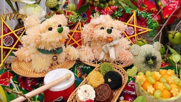 Cách trang trí mâm cỗ Trung thu hoàn chỉnh, đẹp mắt