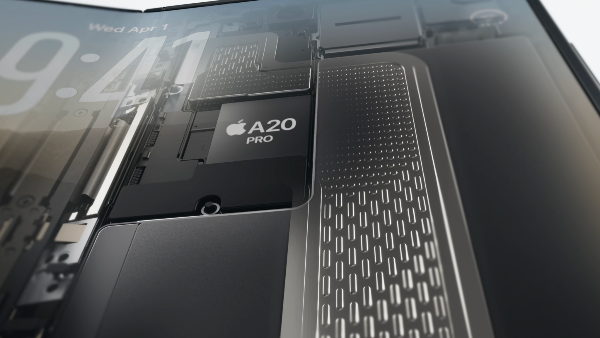 Chip A20 Pro với Display Engine mới điều khiển đồng thời hai màn hình trên iPhone Duo