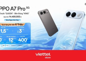 Viettel Store mở bán OPPO A7 Pro 5G giá chỉ từ 14,49 triệu cùng quà tặng lên đến 6 triệu