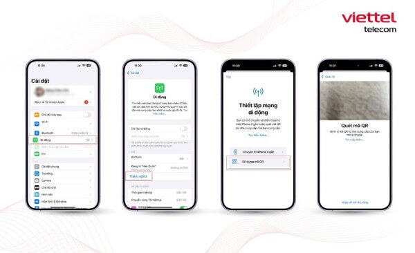 Các bước cài đặt và kích hoạt eSIM trên iPhone