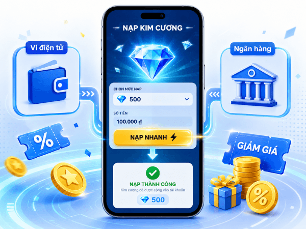 Mức chiết khấu và mệnh giá nạp thẻ FF không cố định