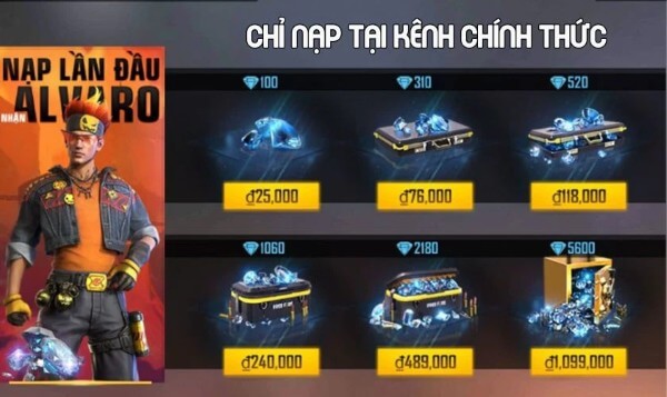 Các lưu ý quan trọng khi tiến hành nạp kim cương Free Fire