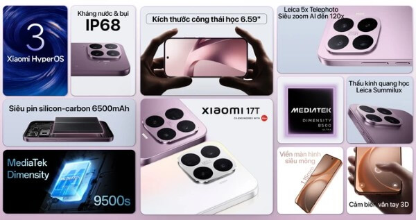 Mẫu điện thoại Xiaomi 17T