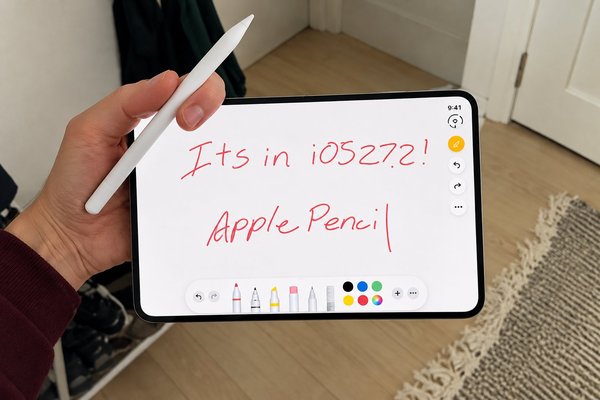 Người dùng có thể dùng Apple Pencil để chú thích, đánh dấu và ký tài liệu.