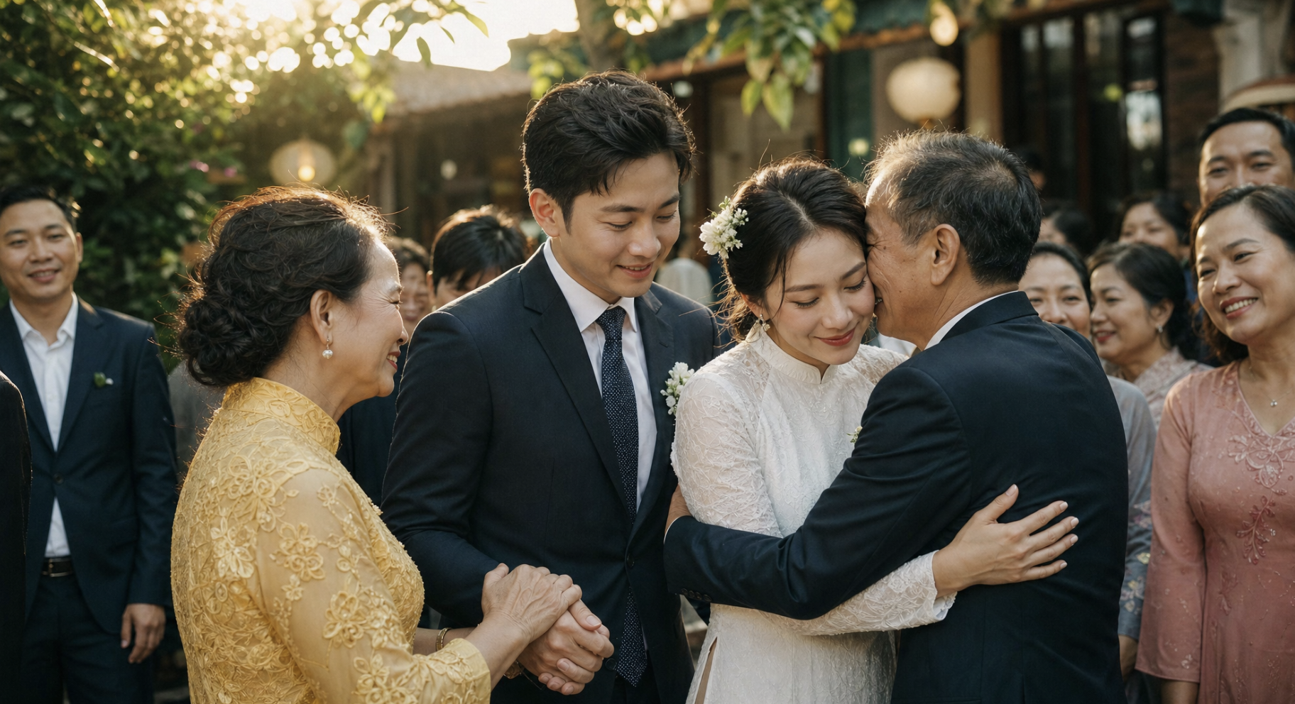 Những khoảnh khắc xúc động bên gia đình và bạn bè trở thành kỷ niệm đáng nhớ để cô dâu, chú rể gửi gắm lời tri ân