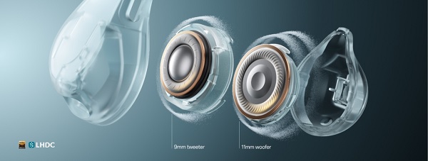 OnePlus Buds Clip được trang bị hệ thống loa kép