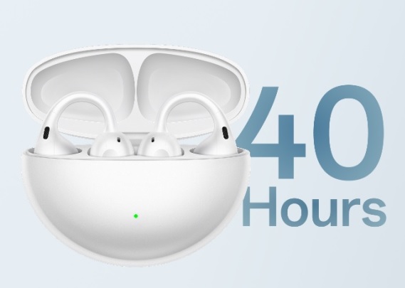Thời lượng pin lên đến 40 giờ cùng hộp sạc