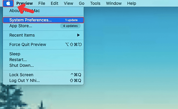 Chọn System Settings