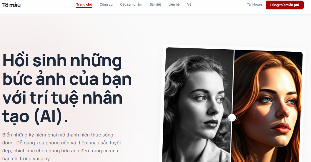 Colourise có khả năng tái tạo màu sắc sống động cho các bức ảnh đen trắng